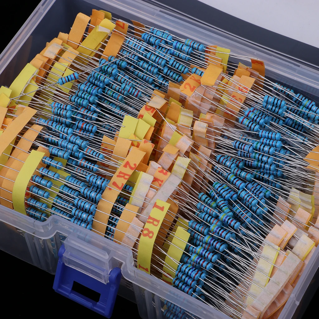 

110 Values 1% Resistor Kit Assortment 0.1R - 10M Ohm (Pack Of 1100)