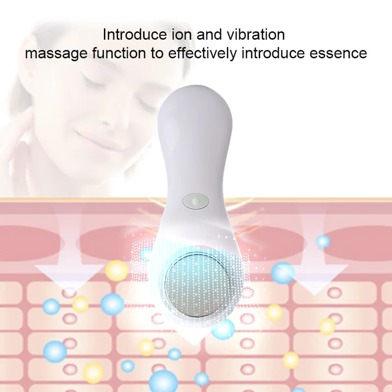 Woman Anti-wrinkle Ionic Face Massager Beauty Face Instrument Skin Tightening Essence Absorb Ion Lifting Firming Face Care Tools