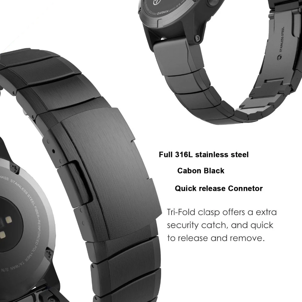 Браслет из нержавеющей стали для Xiaomi Huami Amazfit GTR 47 ремешок для часов, мм для Amazfit Stratos 3 2S металлические аксессуары для наручных часов