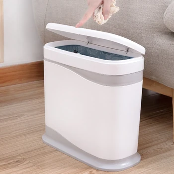 

Double-deck Trash Originality Fashion Household Plastic Pressing Type Classification Admission Bucket Living Room Kitchen Trash