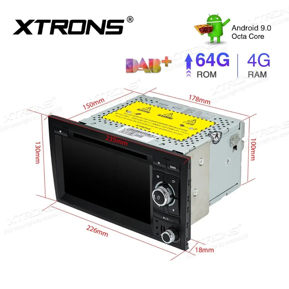 Sale 7" Android 9.0 OS Car DVD Multimedia Navigation GPS Radio for Seat Exeo 2008-2013 with Plug-and-Play Design & 2K Video Support 3