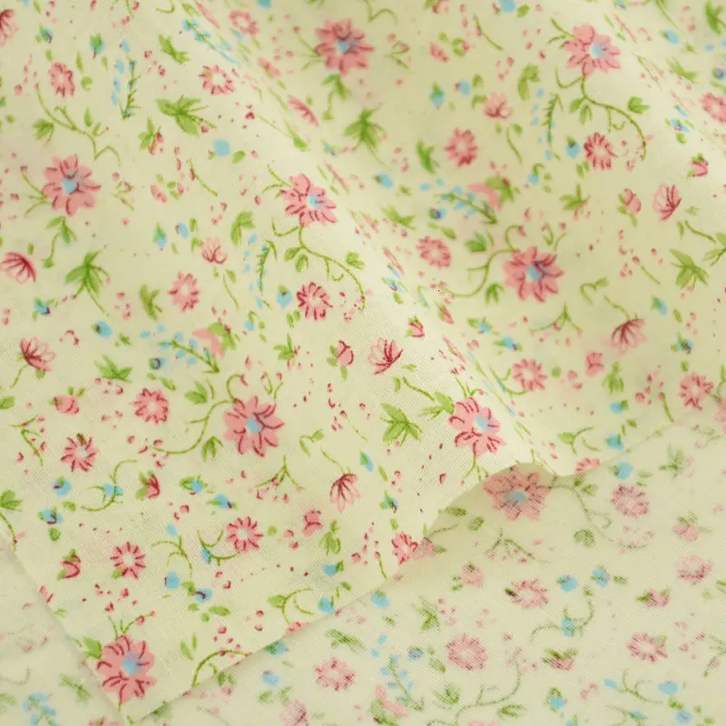 Booksew 9 Designs Cotton Fabric &quotRetro Turquoise&quot Bundle Tilda Quilting Scrapbooking Patchwork Cloth 50CMx50CM/Piece|patchwork cloth|designer