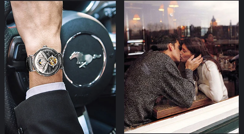 Швейцарские автоматические часы для мужчин Бингер Скелет Механические Мужские часы модный бренд часы Relogio Masculino водонепроницаемые