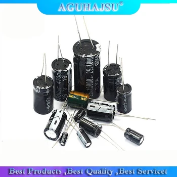 

10PCS Electrolytic capacitor 50V2200UF 16*25 450V47UF 16*25 16V1500UF 10*20 35V1000UF 13*21 400V6.8UF 10*13 25V2200UF 13*21