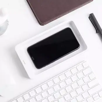 

Multi-function Disinfection box UVC-LED 360 degree disinfection 10W wireless fast charge body induction harmless