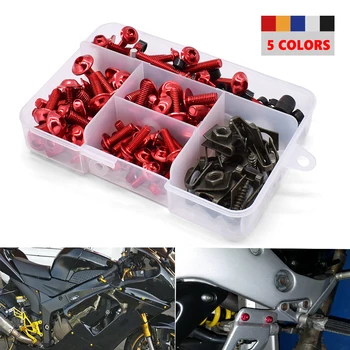 

175PCS Motorcycle Fairing Bolts Screw Aluminum Bodywork Screws Nut Kit For BMW R1200S R1200ST S1000R Ducati SS750 SS800 SS900