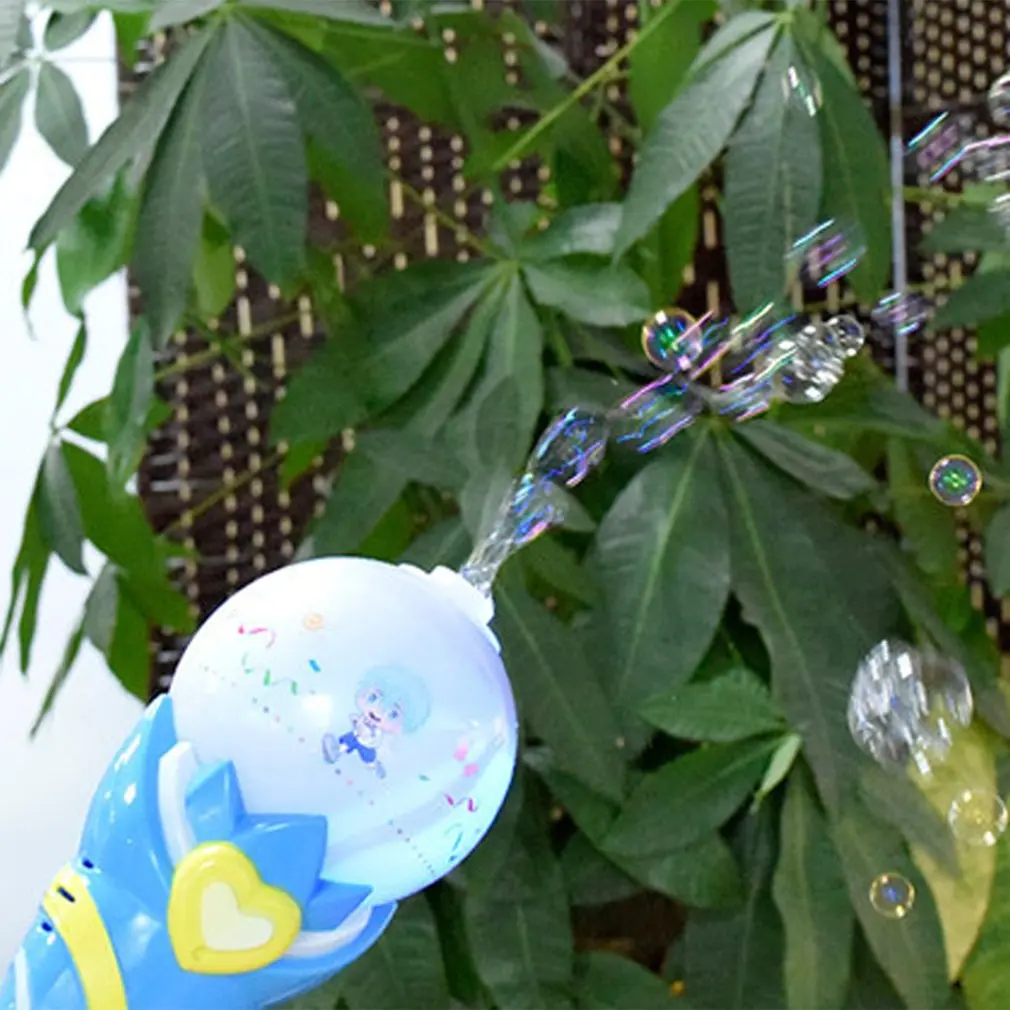 Волшебная электрическая палочка-пузырь, игрушка, креативный свет, музыкальная игра, автоматическое устройство для мыльных пузырей, палочки, прочная музыкальная пузырчатая Волшебная игрушечная рука