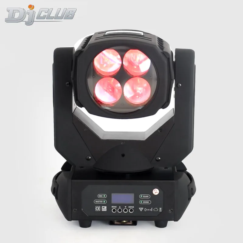 Мобильный светодиодный светильник супер луч 4X25W DMX перемещение головы 100 Вт