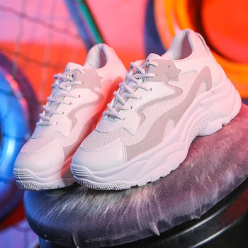 

Women Shoes New Chunky Sneakers For Women Vulcanize Shoes Fashion Dad Shoes Platform Sneakers Basket PM-128