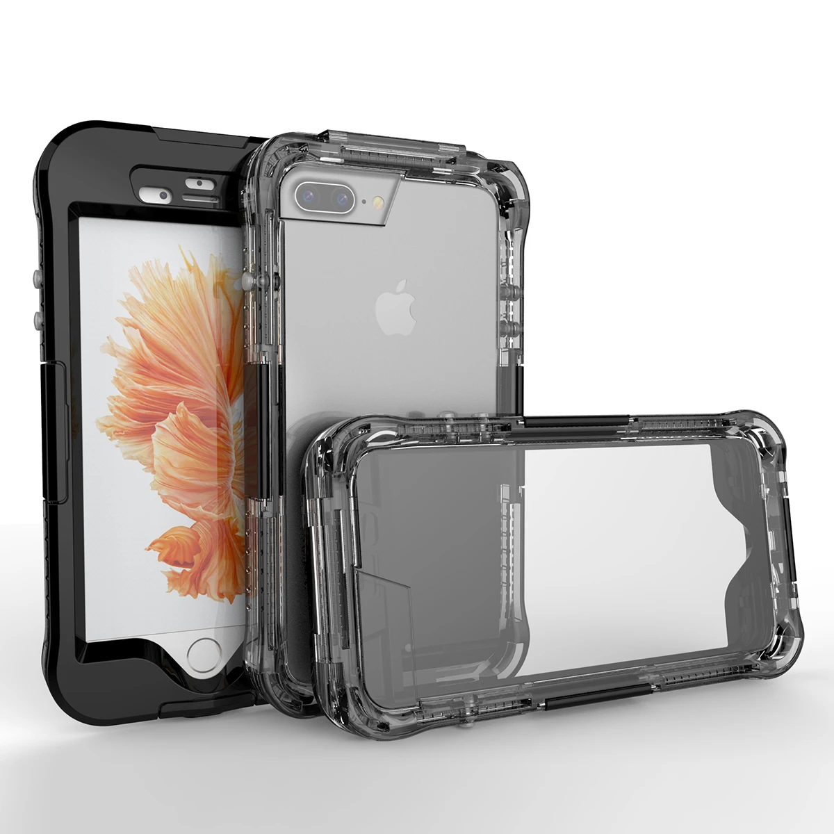 For iPhone 7 8 Plus IP68 чехол для iPhone X XS Max XS Водонепроницаемый чехол противоударный Анти-падение пылезащитный чехол для плавания для iPhone 6S 7 8 Plus 5 SE 5S - Цвет: For iPhone 7 8 Plus