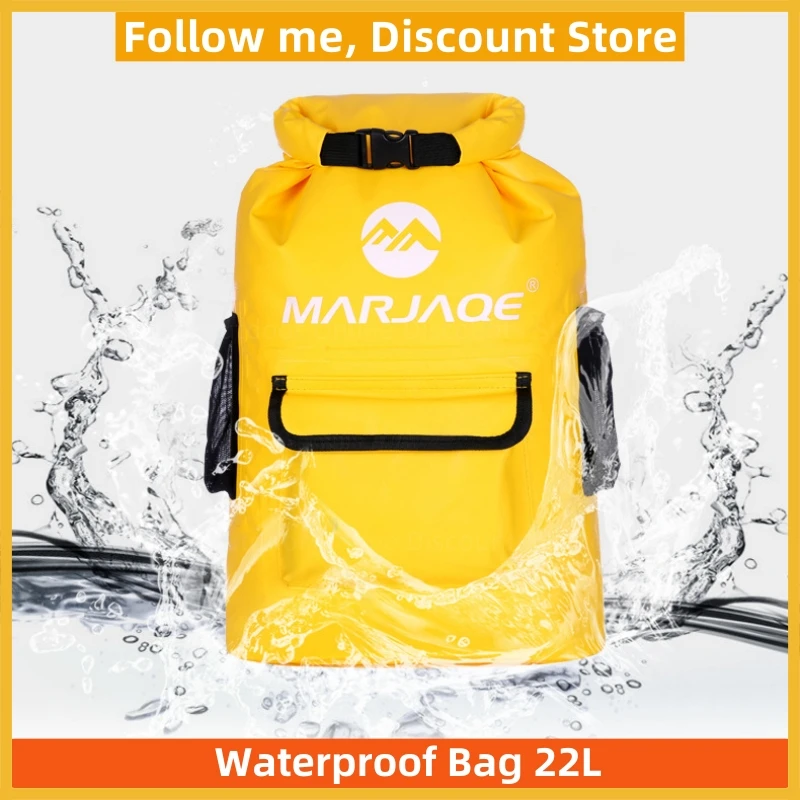 MARJAQE Outdoor Backpack Wandern Dry Bag Roll Bag Wasserdichte Packsack 22L 