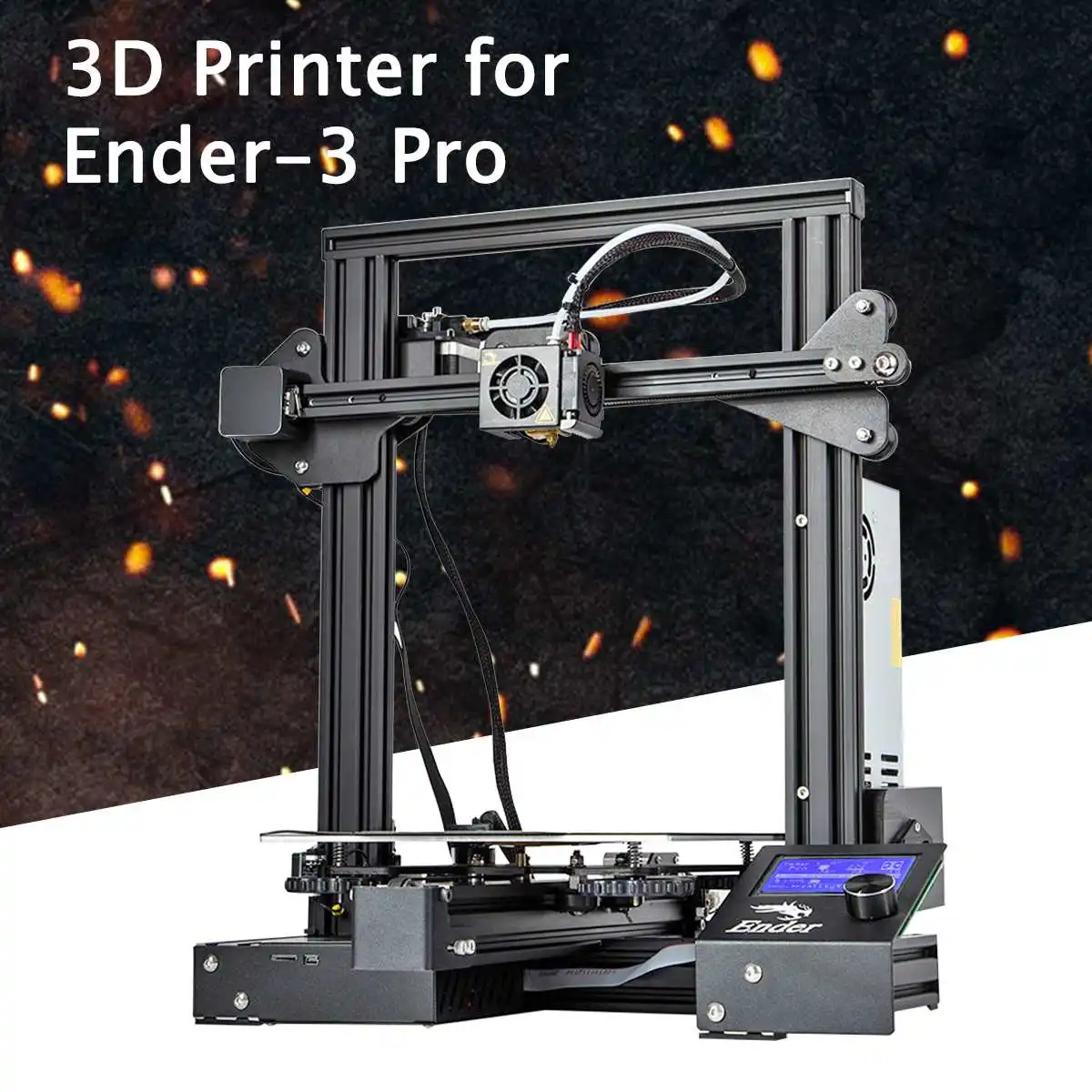 Ender 3 pro 3d принтер Ender-3/Ender-3 PRO 3d принтер DiY Kit v-слот I3 FDM технология MK10 экструдер 220x220x250 мм Размер - Цвет: Ender 3 pro