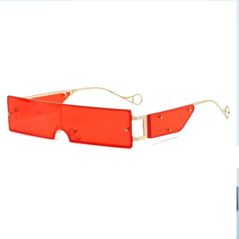 

Tide Trendy Personality 2020 Eyeglasses Summer Beach Wear Sunglasses Rectangle Fashion Designer Eye Glasses Streetwear