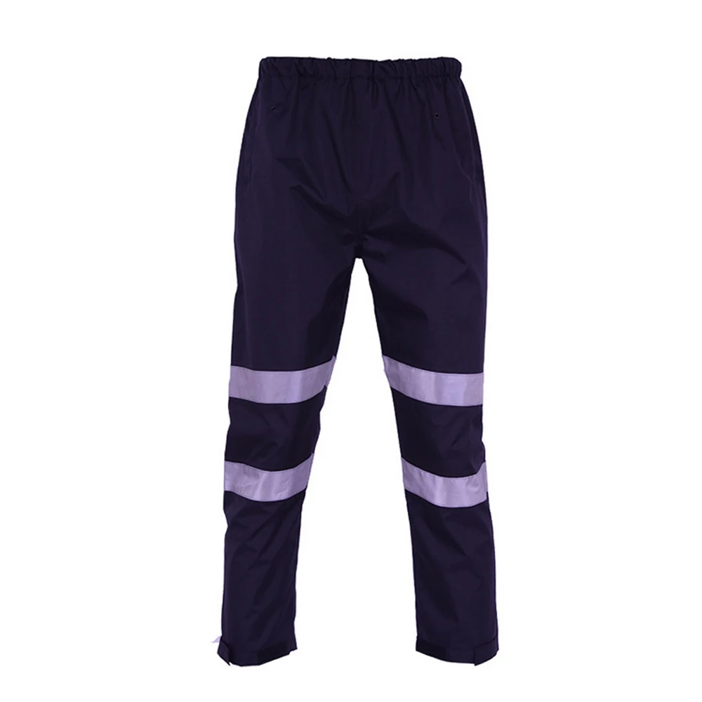 

SFVest High Visibility Reflective Rain Pants Waterproof Windproof Work Rain Trousers Outdoor Hiking Riding Safety Warning