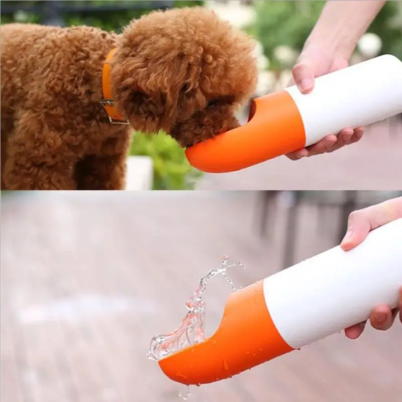 

Pet Drinking Bottle Portable Travel Dog Water Dispenser Multi-Use Pet Water Food Feeder Rubber ABS Plastic Pet Supplies
