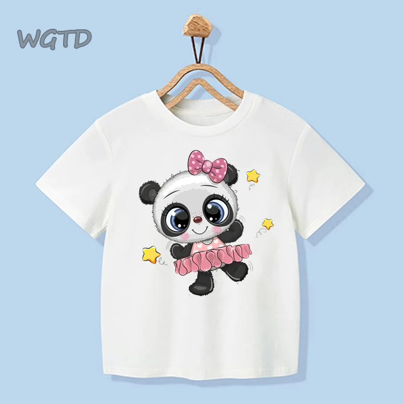 Kids Cartoon Cute Panda T Shirt Boys 
