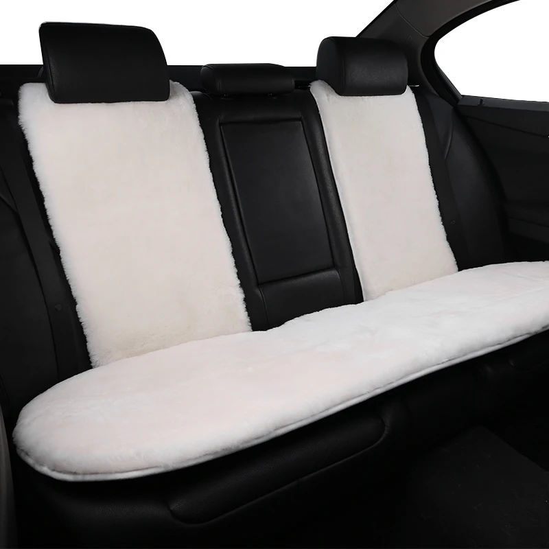 

Sheepskin car seat cover rear seat cushion natural Australian sheepskin suitable for most cars universal 5/7 seat car back seat