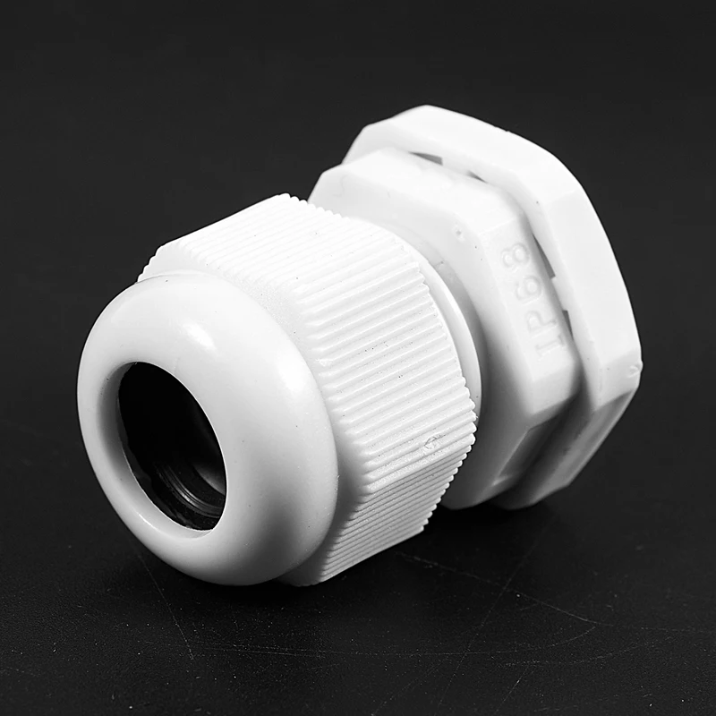 6 шт белые пластиковые Водонепроницаемые кабельные сальники M20 x 1,5