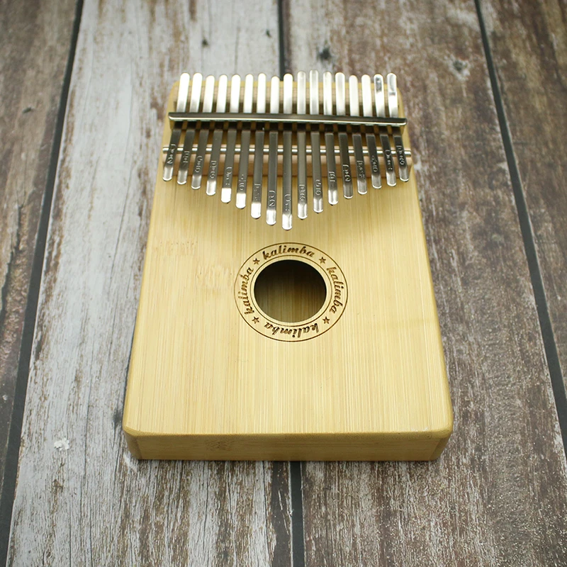 Бамбук 17 клавиш Kalimba Африканский твердый бамбук красное дерево пальцевое пианино