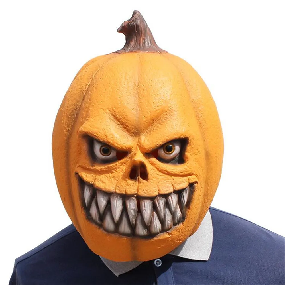 Косплэй маска "пугало" страшный ужас костюм аксессуар для взрослых маскарадные латексные маски на реквизит для Вечеринка Make Up играть игрушка в подарок - Цвет: As Picture