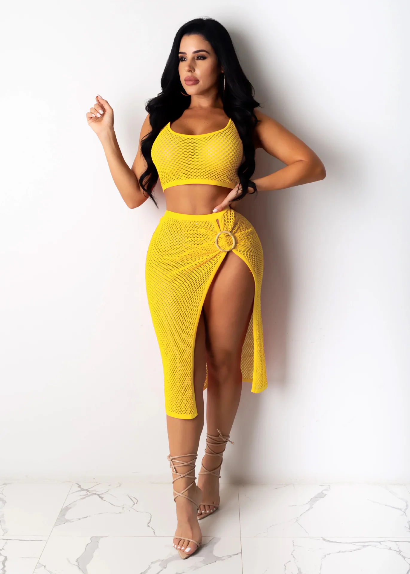 Европа и США Женский Повседневный сетчатый бюстгальтер без бретелек пляжная