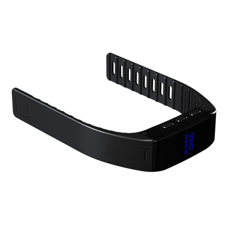 Professional Digital o Voice Recorder Pen Activated Sound Dictaphone Wristband Bracelet Watch MP3 Player Wearable OLED S