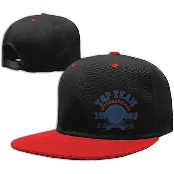 

TSDFCTop Team Flat Visor Baseball Cap, Fashion Snapback Hat Red