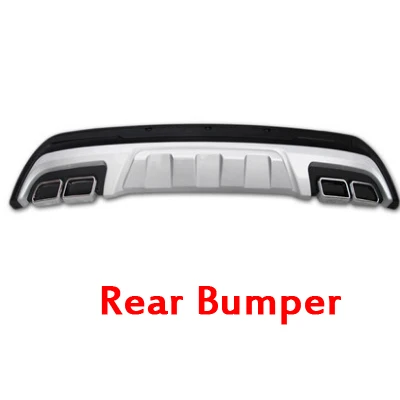 Free shipping,High Quality ABS Car styling Plastic Front+Rear Bumper Guard Protector For Hyundai Tucson- Car-styling - Цвет: rear bumper