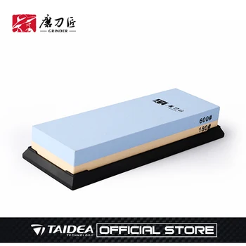 

GRINDER 600#180# Professional Kitchen Knife Sharpener Grinding sharpening stone oilstone T6618W Whetstone TAIDEA