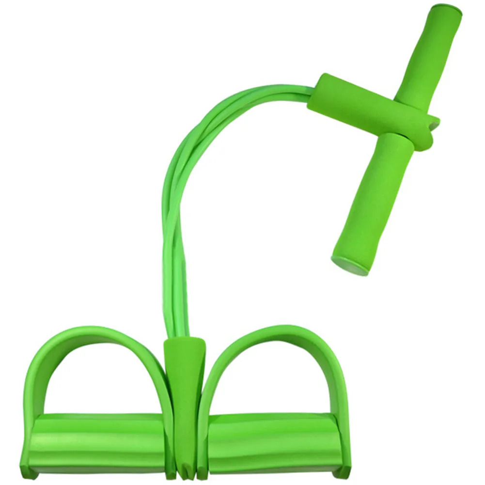 Горячая динамическая педаль Эспандер для бодибилдинга латексная трубка ноги эластичный тяговый трос похудение оборудование для занятий спортом в помещении - Цвет: Зеленый