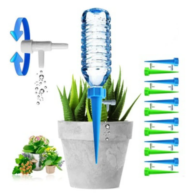 12Pcs/lot Automatic Irrigation Tool Spikes Automatic Flower Plant Garden Supplies Self-Watering Device Self Watering Planters