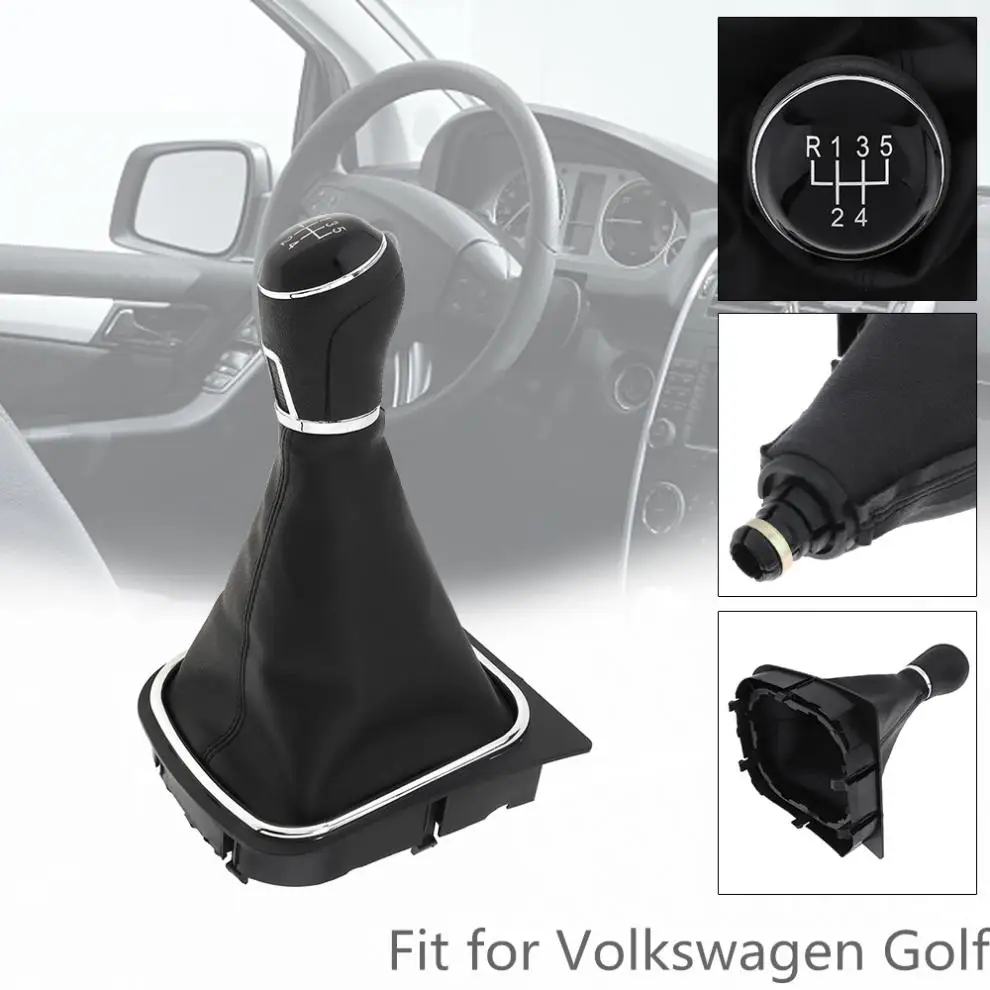 5 Скорость автомобиль ручной Шестерни переключения гандбол рычага переключения передач автомобиля аксессуары для ванной комнаты с Пылезащитный чехол подходит для Volkswagen VW Golf 5 6/5 Шестерни модели