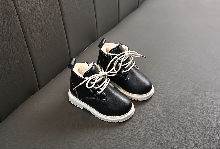 Girls Boys Winter Boots Infant Toddler Plush Boots Baby Martin Boots Soft bottom Non-slip Child Kids Outdoor Cotton shoes