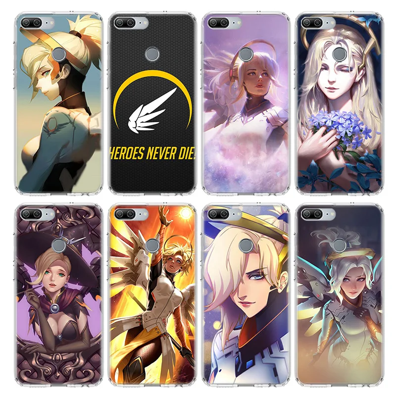 Overwatch милости чехол для huawei Honor 9 10 20 Lite рro 9X 8X 8A 8C фотоаппаратов моментальной печати 7S 7A 7C Y5 Y6 Y7 Y9 мягкий чехол для мобильного телефона чехол Coque