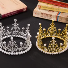 Корона невесты ребенок-Корона головной убор день рождения торт Корона украшение подарок Принцесса Корона заколка для волос