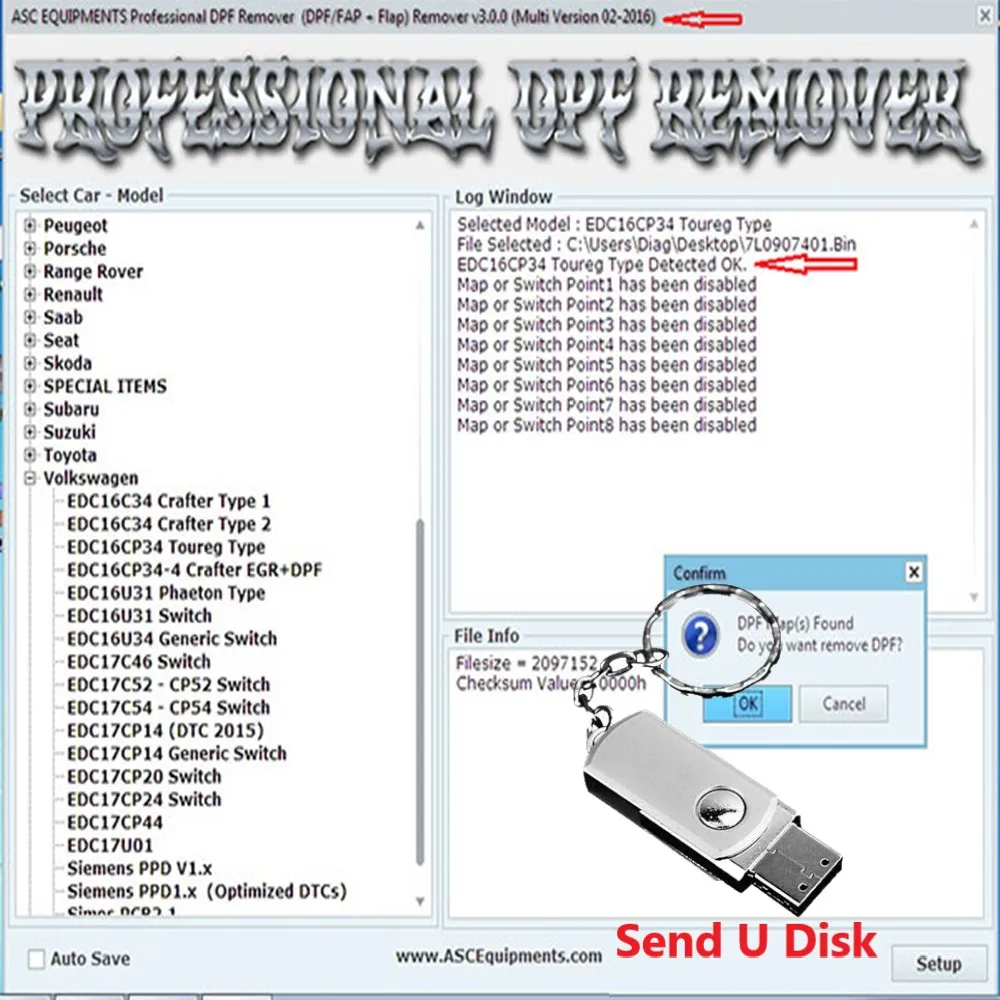 Новейший DPF EGR REMOVER 3 0 LAMBDA HOTSTART FLAP O2 DTC 2 программное обеспечение для WINXP WIN8 WIN7 с Kegyen |