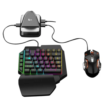 

GAMWING Nex Pro Converter Set with RGB Mechanical Game F6 One-Handed Keyboard and G2 Mouse for Android / IOS 13.4 and Below