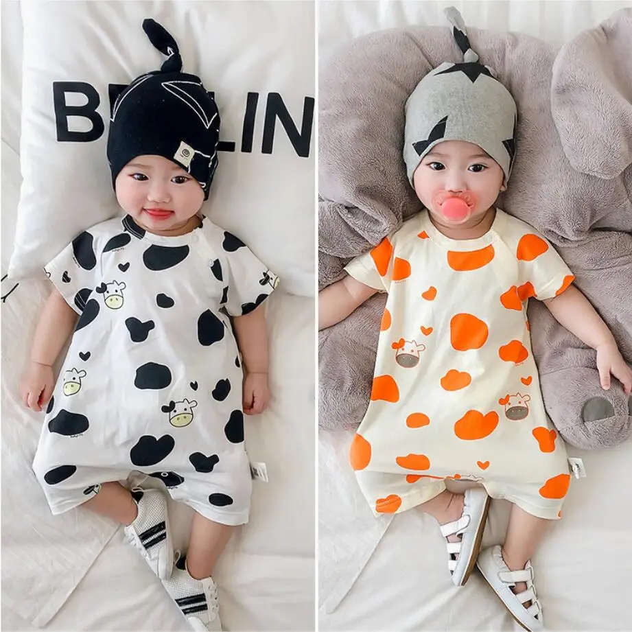cow romper baby