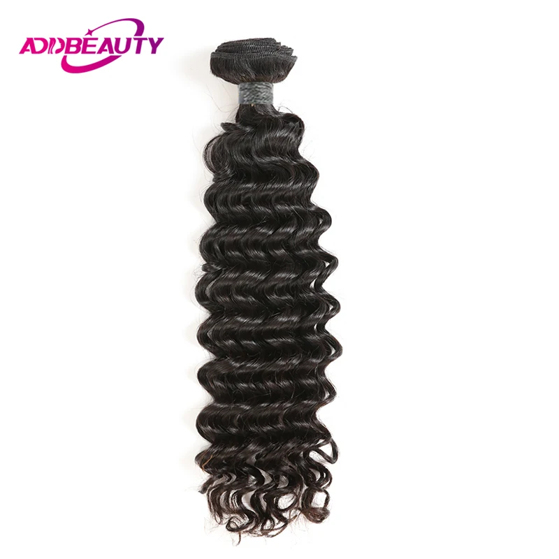 1Pc Deep Wave Human Hair Weaving Bundles Women Brazilian Remy Natural Color Cheap Good Quality Extension | Шиньоны и парики