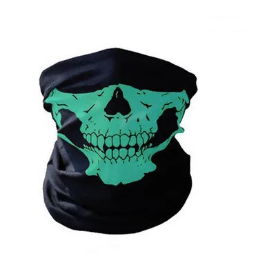 Балаклава мотоциклетная маска для лица 3D тактическая маска череп Призрак Маска мотоциклиста маска для лица велосипедный головной шарф грелка шеи Многофункциональное использование - Цвет: Green