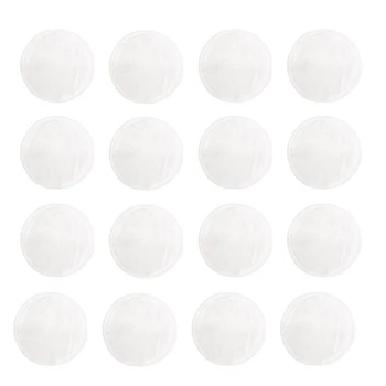

16pcs Cleaning Scrubber Facial Soft Makeup Remover Unisex Portable With Mesh Bag Washable Reusable Bamboo Fiber Wipes Pad Breast