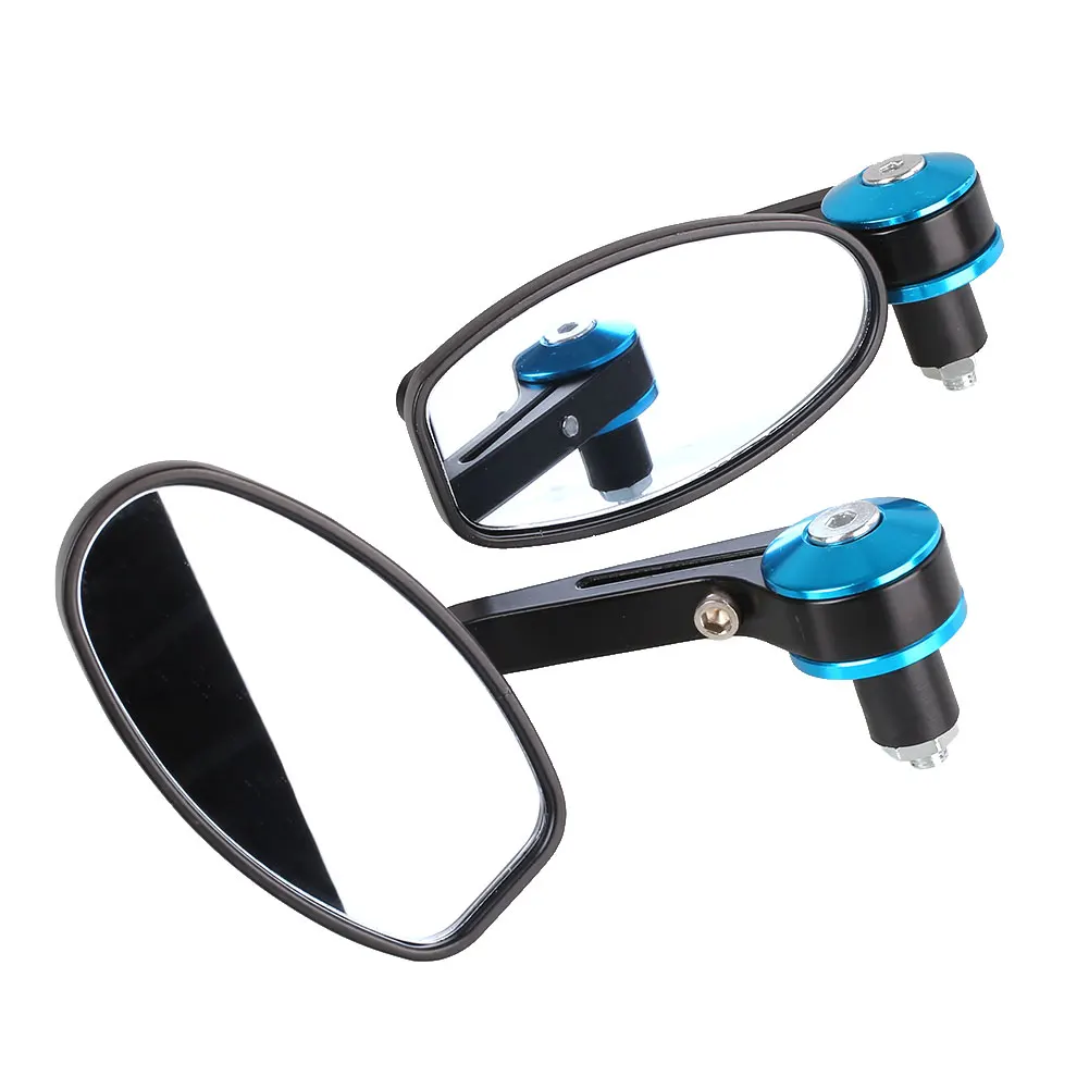Modified Rearview Mirror Motorcycle Modified Mirror Durable Autocycle Rearview Mirror Handlebar Rear Mirrors 1 Pair Metal