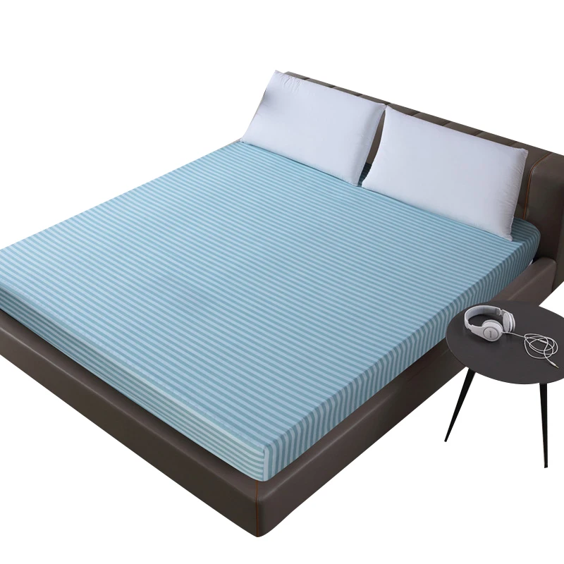 

Waterproof Printing Bed Mattress Cover Waterproof Mattress Protector Pad Fitted Sheet Separated Water Bed Linens with Elastic