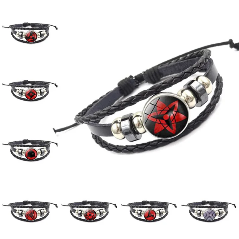 

Anime Naruto Itachi Sharingan Hand Chain Cosplay Costumes Accessories Props Akatsuki eyes Bracelet Jewelry Kakashi Sasuke