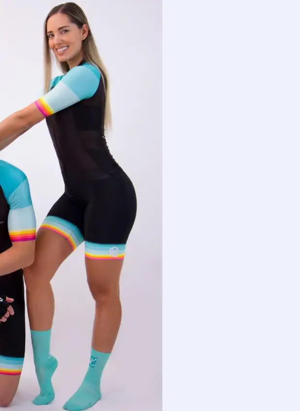 Pro Team kafitt женский триатлонный костюм с коротким рукавом для велоспорта Джерси Облегающий комбинезон для велоспорта Ropa ciclismo гелевый комплект - Цвет: as picture8