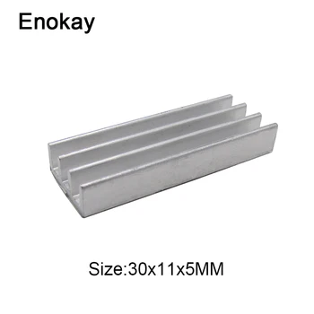 

WholesalePromotion New Computer Water Cooler 100pcs Silver Heatsink 30x11x5mm Router For Heat Sink Cooling 30mm X 11mm 5mm