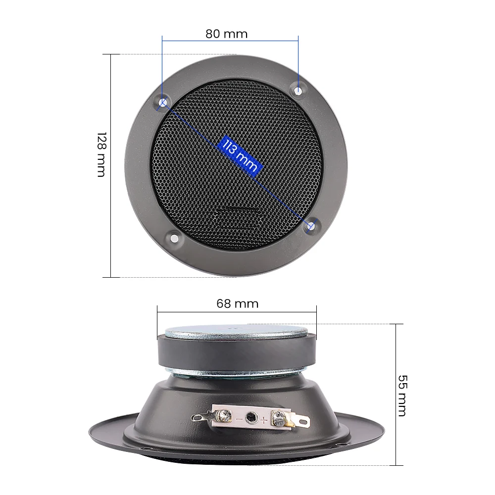 AIYIMA 2Pcs 3 4 5 Inch Midrange Bass Speaker