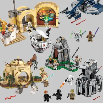 

NEW 75199 Star Wars Series Ahch-to Mos Eisley Cantina Skywalke Fighter Building Blocks LepininglySets Kits Bricks Toys Gifts