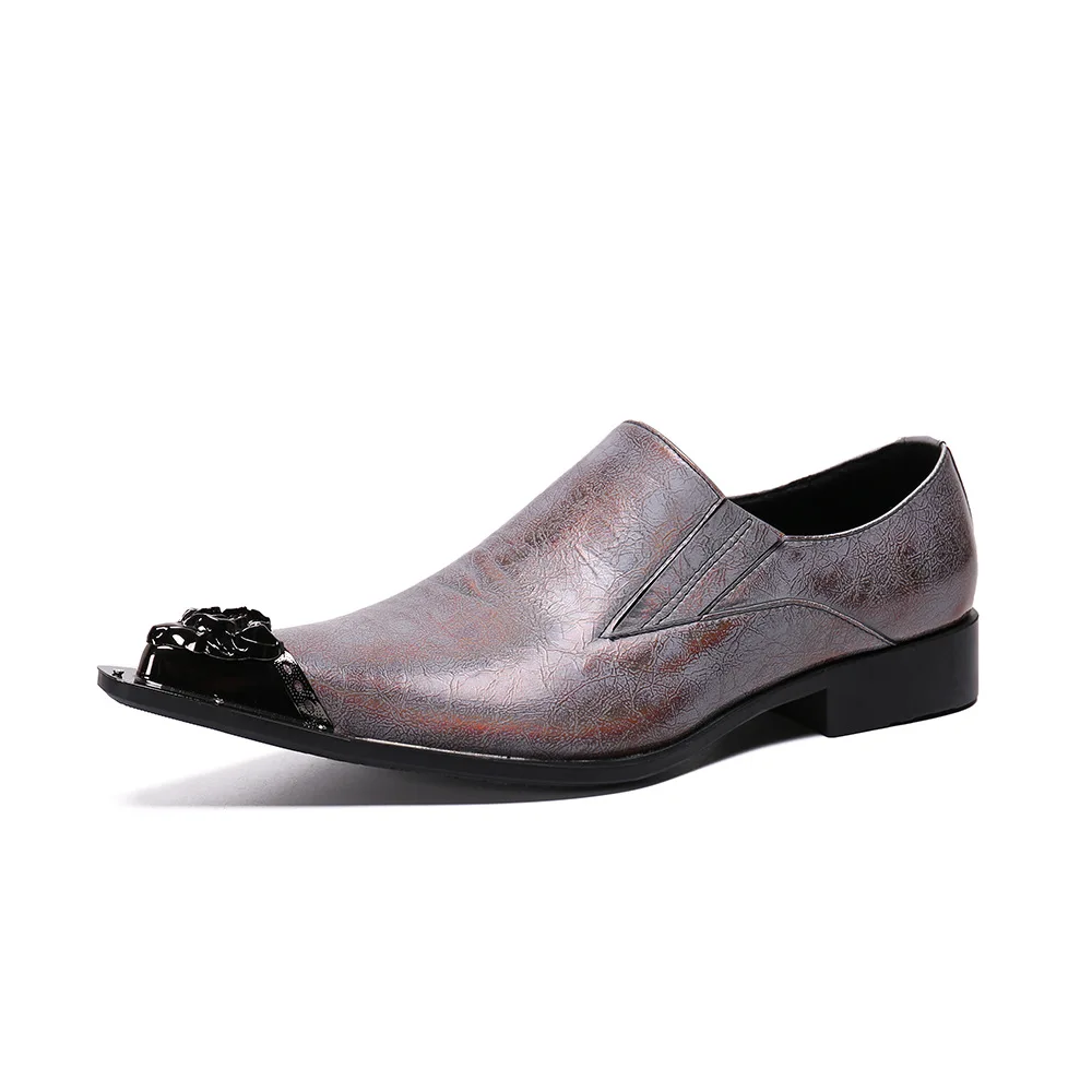 

Zapatos Hombre Men Shoes Loafers Genuine Leather British Style Pointed Fashion Men Shoes Loafers