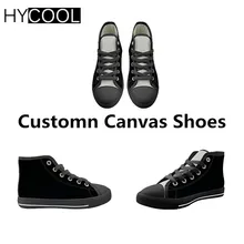 HYCOOL/детские кроссовки для Chirldren с логотипом на заказ; детская Высокая парусиновая обувь; спортивная обувь для мальчиков